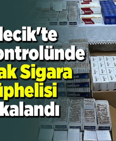 Bilecik'te yol kontrolünde kaçak sigara şüphelisi yakalandı