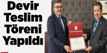 Devir teslim töreni yapıldı