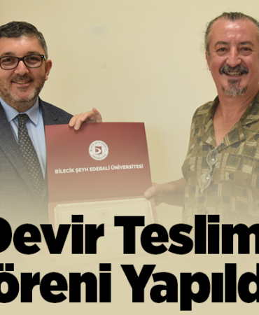 Devir teslim töreni yapıldı
