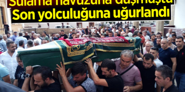 Sulama havuzuna düşmüştü