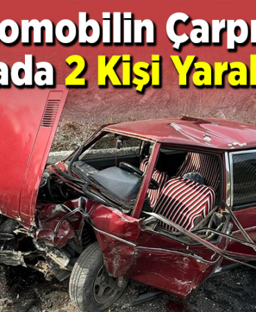 2 otomobilin çarpıştığı kazada 2 kişi yaralandı