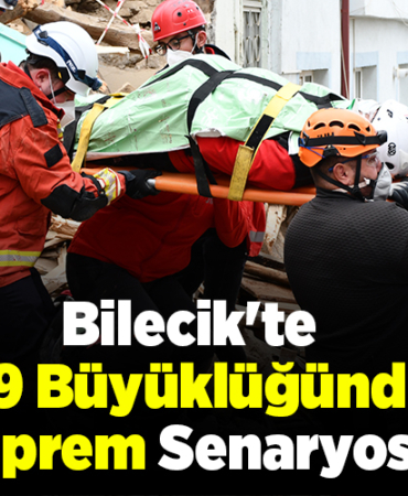 Bilecik'te 5,9 büyüklüğünde deprem senaryosu