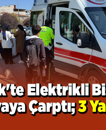 Bilecik'te Elektrikli Bisiklet,Yayaya Çarptı; 3 Yaralı