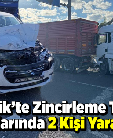 Bilecik’te meydana gelen zincirleme trafik kazalarında 2 kişi yaralandı
