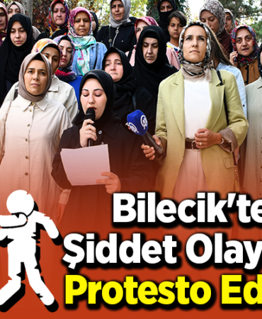 Bilecik'te şiddet olayları protesto edildi