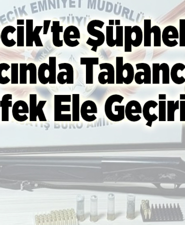 Bilecik'te şüphelinin aracında tabanca ve tüfek ele geçirildi