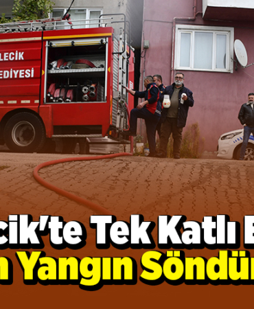 Bilecik'te tek katlı evde çıkan yangın söndürüldü