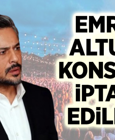 EMRE ALTUĞ KONSERİ İPTAL EDİLDİ