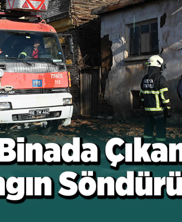 Metruk binada çıkan yangında söndürüldü