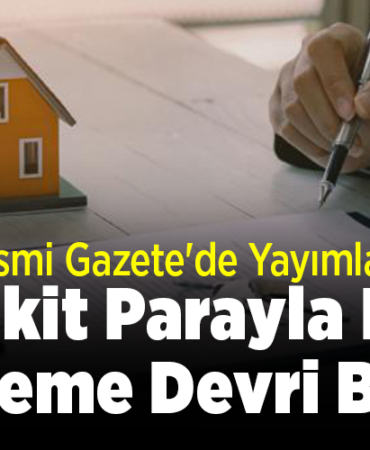 Nakit parayla kira ödeme devri bitti