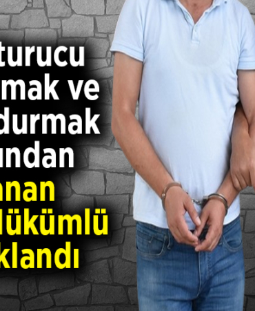 Uyuşturucu kullanmak ve bulundurmak suçundan aranan firari hükümlü tutuklandı