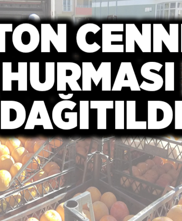 5 TON CENNET HURMASI DAĞITILDI