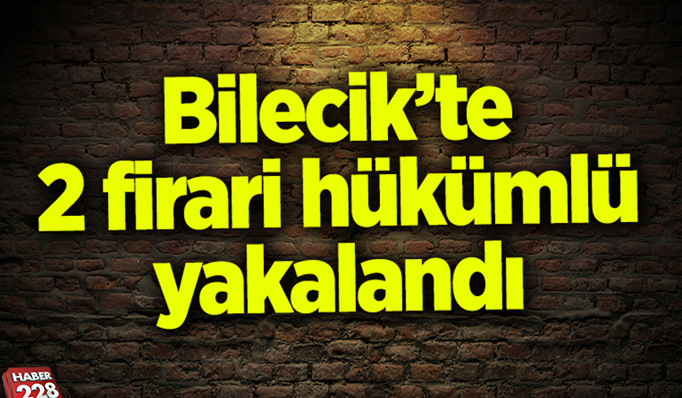 Bilecik’te 2 hükümlü yakalandı