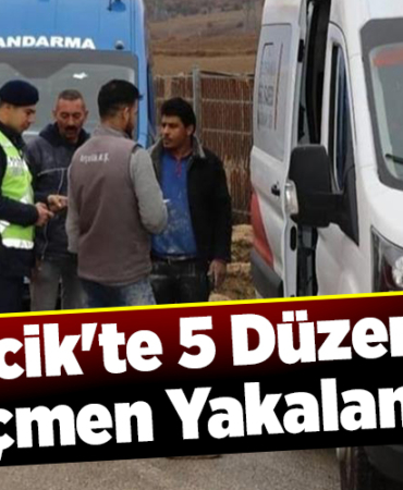 Bilecik'te 5 düzensiz göçmen yakalandı