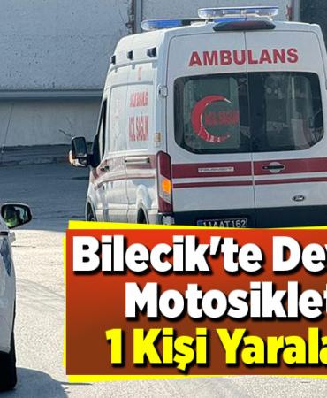 Bilecik'te Devrilen Motosiklette 1 Kişi Yaralandı