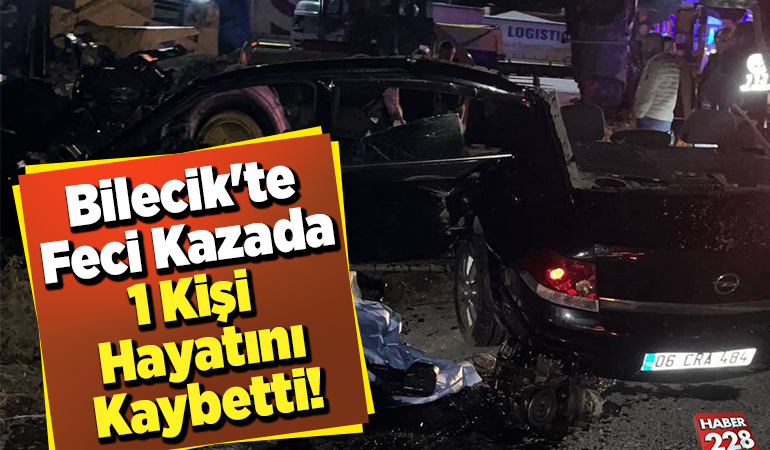 Bilecik’te Feci Kazada 1 Kişi Hayatını Kaybetti!