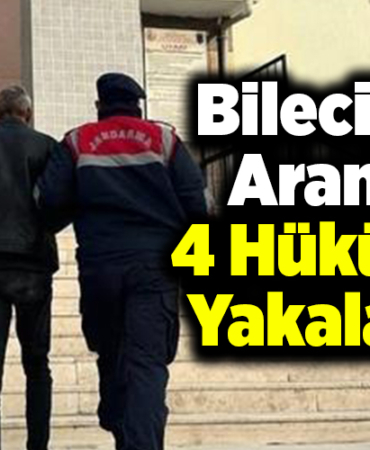 Bilecik'te aranan 4 hükümlü yakalandı