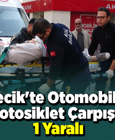 Bilecik'te otomobil ile motosiklet çarpıştı 1 yaralı