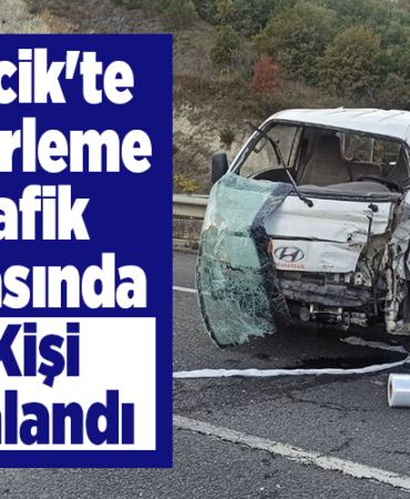 Bilecik'te zincirleme trafik kazasında 2 kişi yaralandı