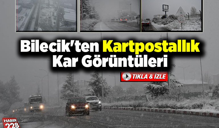 Bilecik’ten Kartpostallık Kar Görüntüleri