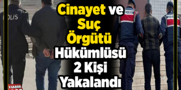 Cinayet ve suç örgütü hükümlüsü 2 kişi yakalandı