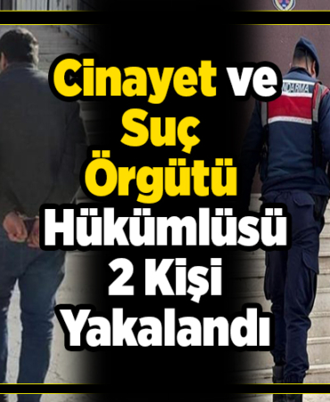 Cinayet ve suç örgütü hükümlüsü 2 kişi yakalandı