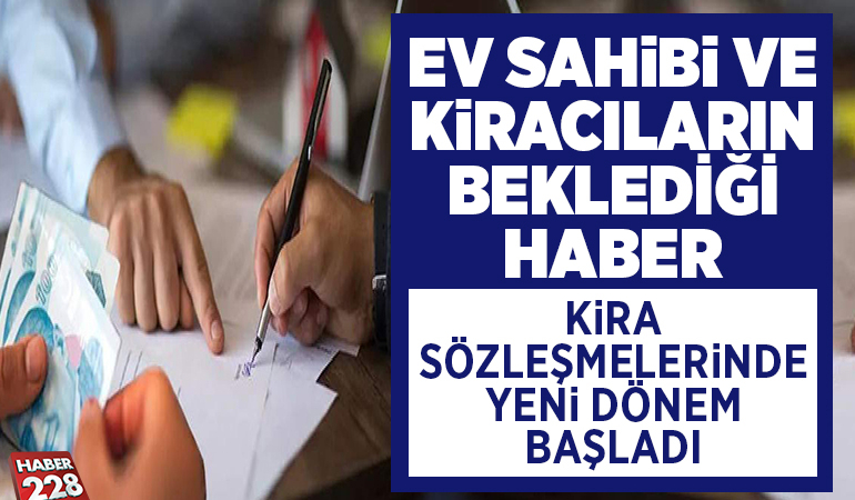 Kira sözleşmelerinde e-Devlet dönemi başladı