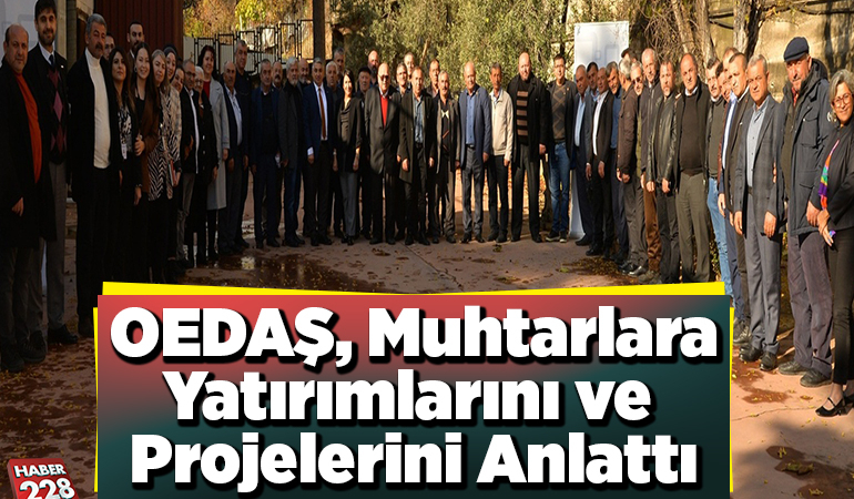 OEDAŞ, Bilecik’teki Muhtarlara Yatırımlarını ve Projelerini Anlattı