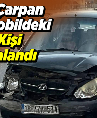 Tıra çarpan otomobildeki 1 kişi yaralandı