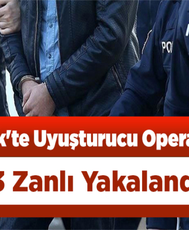 Uyuşturucu operasyonunda 3 zanlı yakalandı