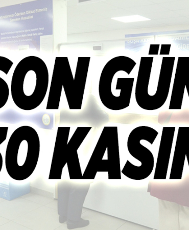 VERGİ TAKSİTLERİ İÇİN SON TARİH 30 KASIM