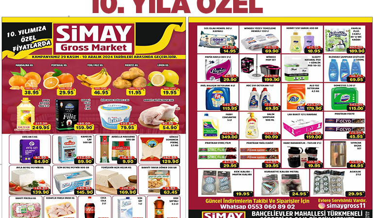SİMAY GROSS MARKET 10.YILA ÖZEL