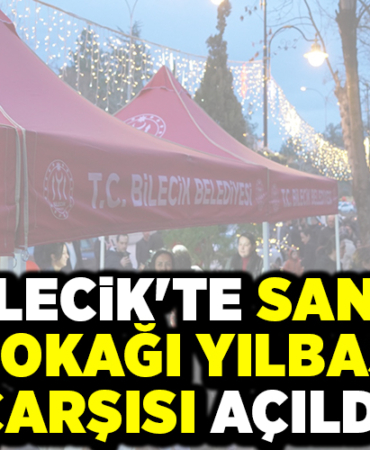 BİLECİK'TE SANAT SOKAĞI YILBAŞI ÇARŞISI AÇILDI!