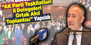 Bilecikte AK Parti Teşkilatları İl Delegeleri Ortak Akıl Toplantısı yapıldı