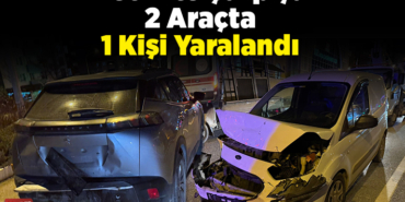 Bilecik'te çarpışan 2 araçta 1 kişi yaralandı