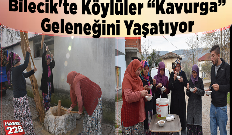 Bilecik’te köylüler “kavurga” geleneğini yaşatıyor