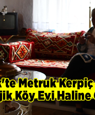 Bilecik'te metruk kerpiç binayı nostaljik köy evi haline getirdi