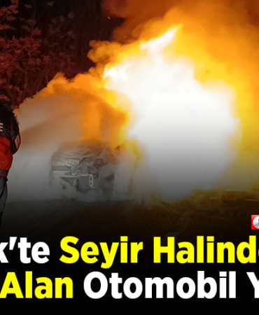araç yandı