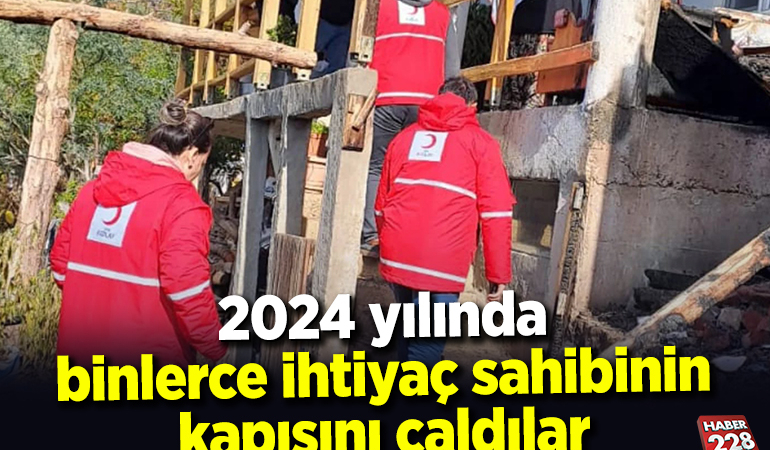 Türk Kızılay Bilecik Şubesi 2024 yılında, binlerce ihtiyaç sahibinin kapısını çaldı