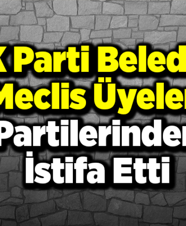 AK Parti Belediye Meclisi Üyeleri Partilerinden İstifa Etti