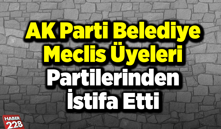 AK Parti Belediye Meclis Üyeleri Partilerinden İstifa Etti