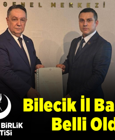 Bilecik İl Başkanı Belli Oldu