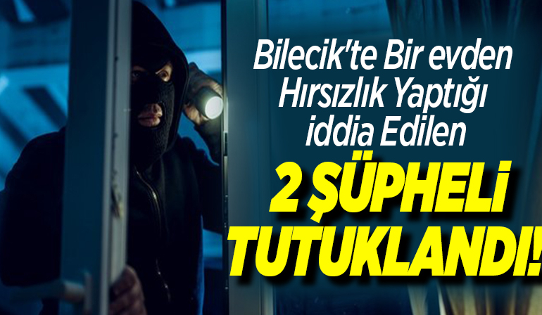 Evden hırsızlık yapan 2 kişi tutuklandı