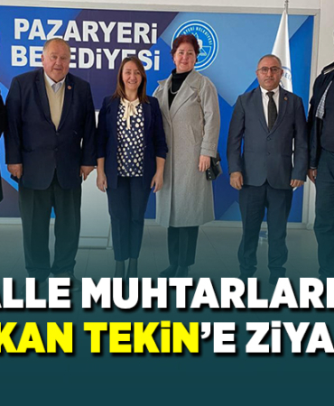 MAHALLE MUHTARLARINDAN BAŞKAN TEKİN'E ZİYARET