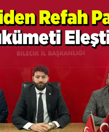 Yeniden Refah Partisi hükümeti eleştirdi