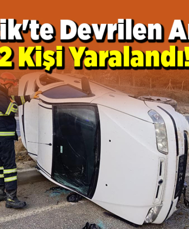 Bilecik'te Devrilen Araçta 2 Kişi Yaralandı!