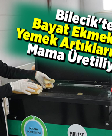 Bilecik'te bayat ekmek ve yemek artıklarından mama üretiliyor