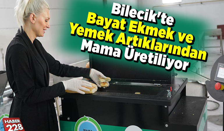 Bilecik’te bayat ekmek ve yemek artıklarından mama üretiliyor