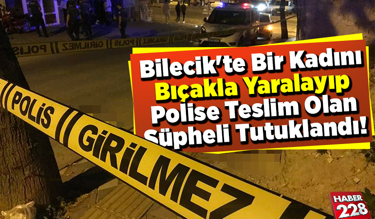 Bilecik’te bir kadını bıçakla yaralayıp polise teslim olan şüpheli tutuklandı