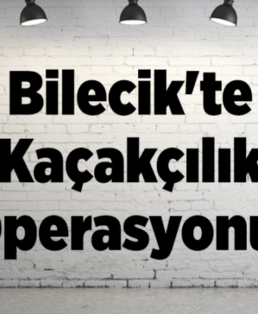 Bilecik'te kaçakçılık operasyonu!